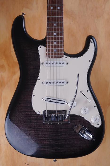 Fender Custom Shop Custom Deluxe Stratocaster in Trans Black, (Used) - Fair Deal Music