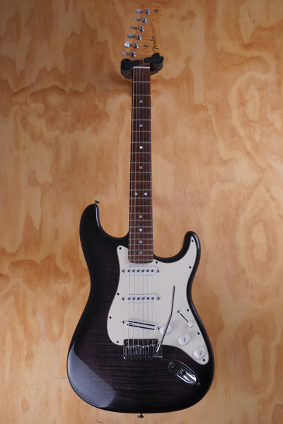 Fender Custom Shop Custom Deluxe Stratocaster in Trans Black Electric Guitar, (Used) - Fair Deal Music