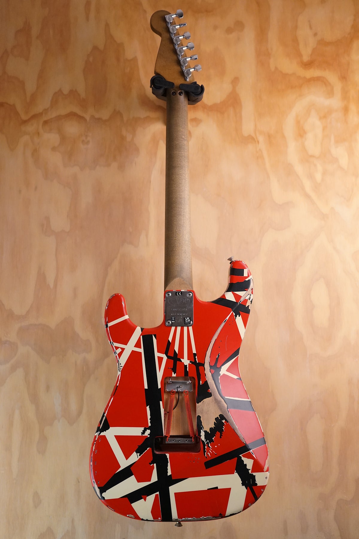EVH Striped Series Frankie Red/White/Black Relic, (Used)