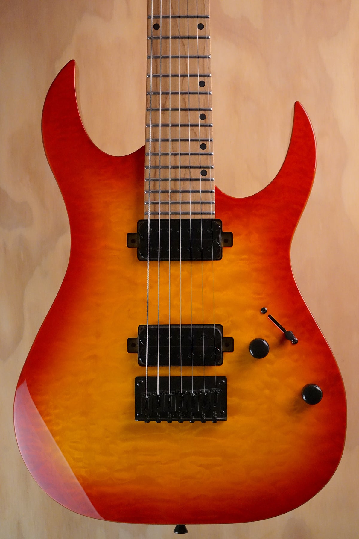 Spira S-507 QFB 7-String Fireburst, (Used)