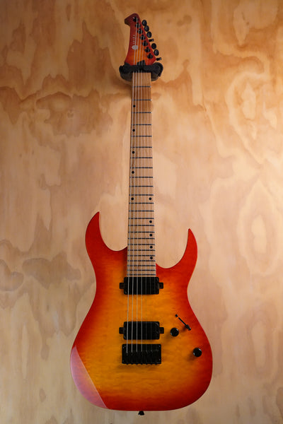 Spira S-507 QFB 7-String Fireburst, (Used)
