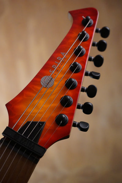 Spira S-507 QFB 7-String Fireburst, (Used)