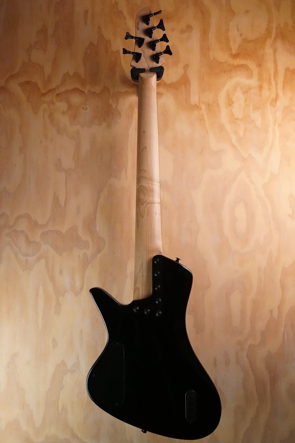 G4M 972 Fanned Fret Bass Guitar Red Burl Burst, (Used)