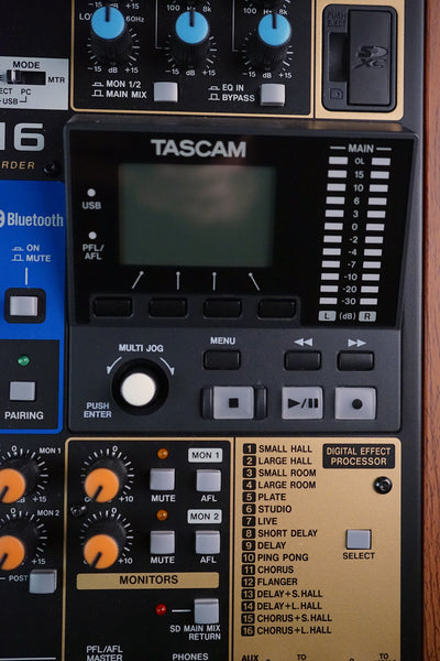 Tascam Model 16 Mixer / Recorder / USB Audio Interface, (Used)