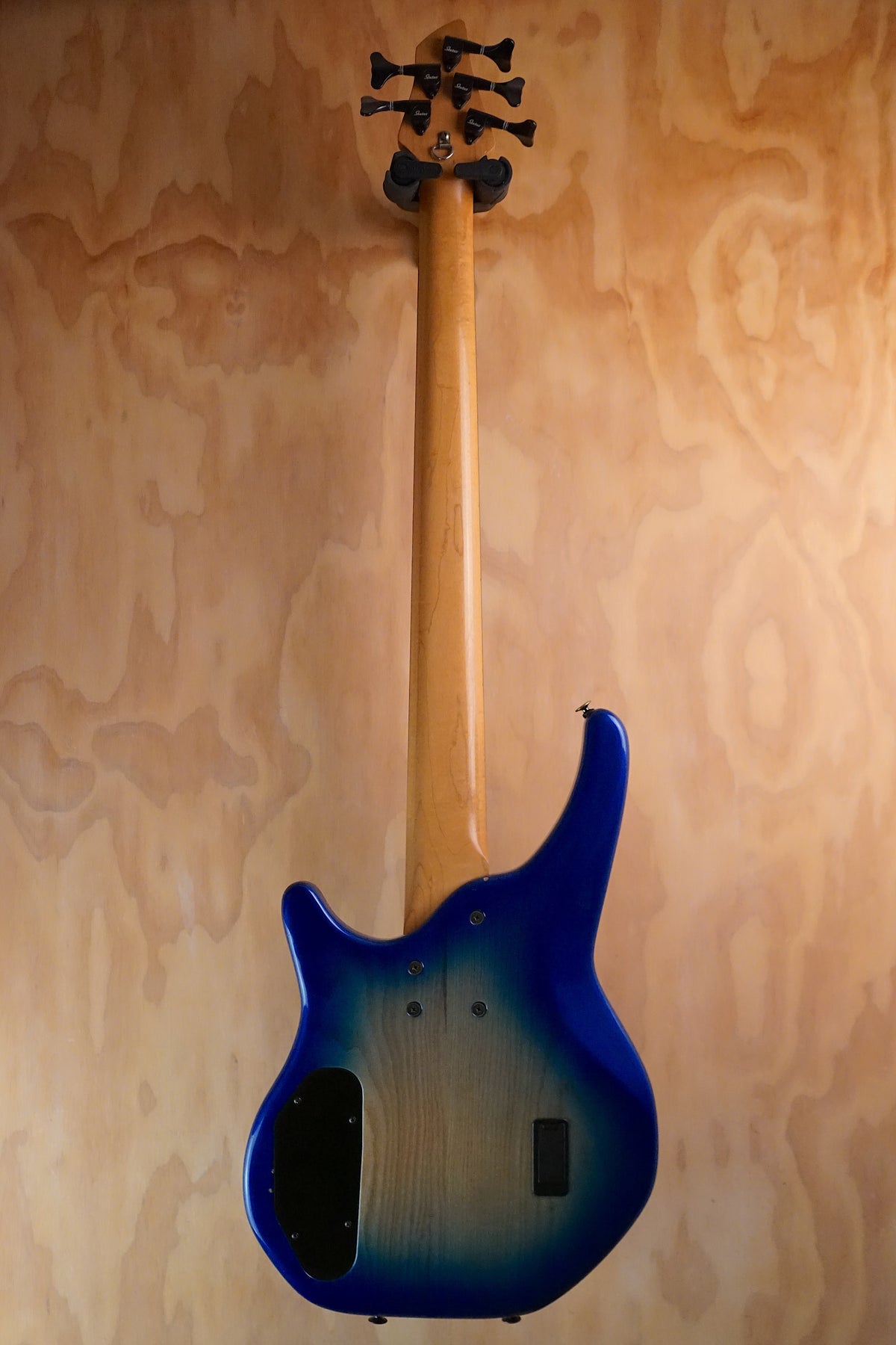 1993 Status Graphite Eclipse 5 Blue Burst Fretless Bass, (Used)
