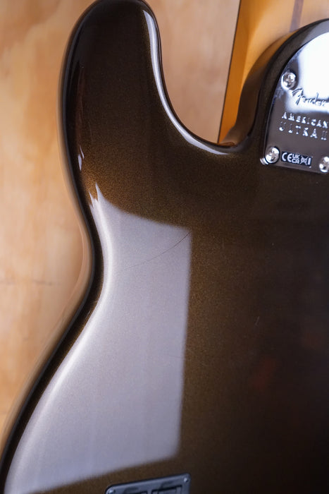 Fender American Ultra II Precision Bass®, Ebony Fingerboard, Texas Tea, (Open-Box) - Fair Deal Music