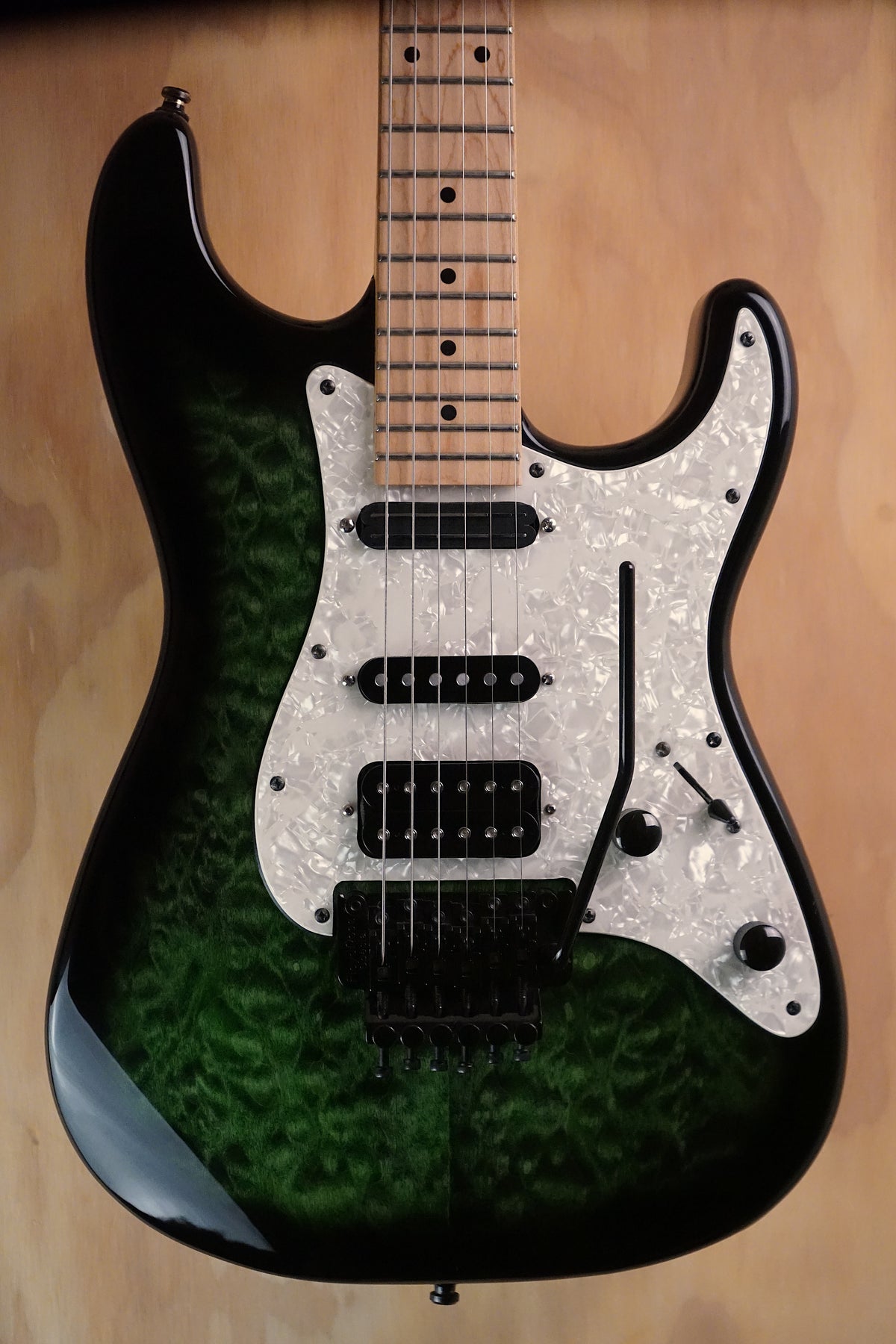 Jackson Adrian Smith SDXQ Transparent Green Electric Guitar, (Used)