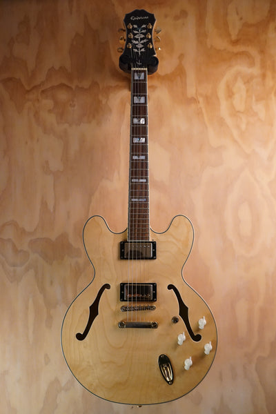 Epiphone Sheraton Natural Semi-Hollow Electric Guitar, (Used)