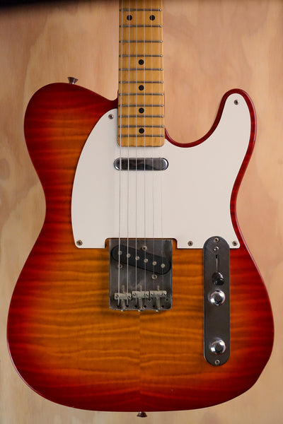 1994/95 Fender Foto Flame Telecaster Aged Cherry Sunburst, (Used)