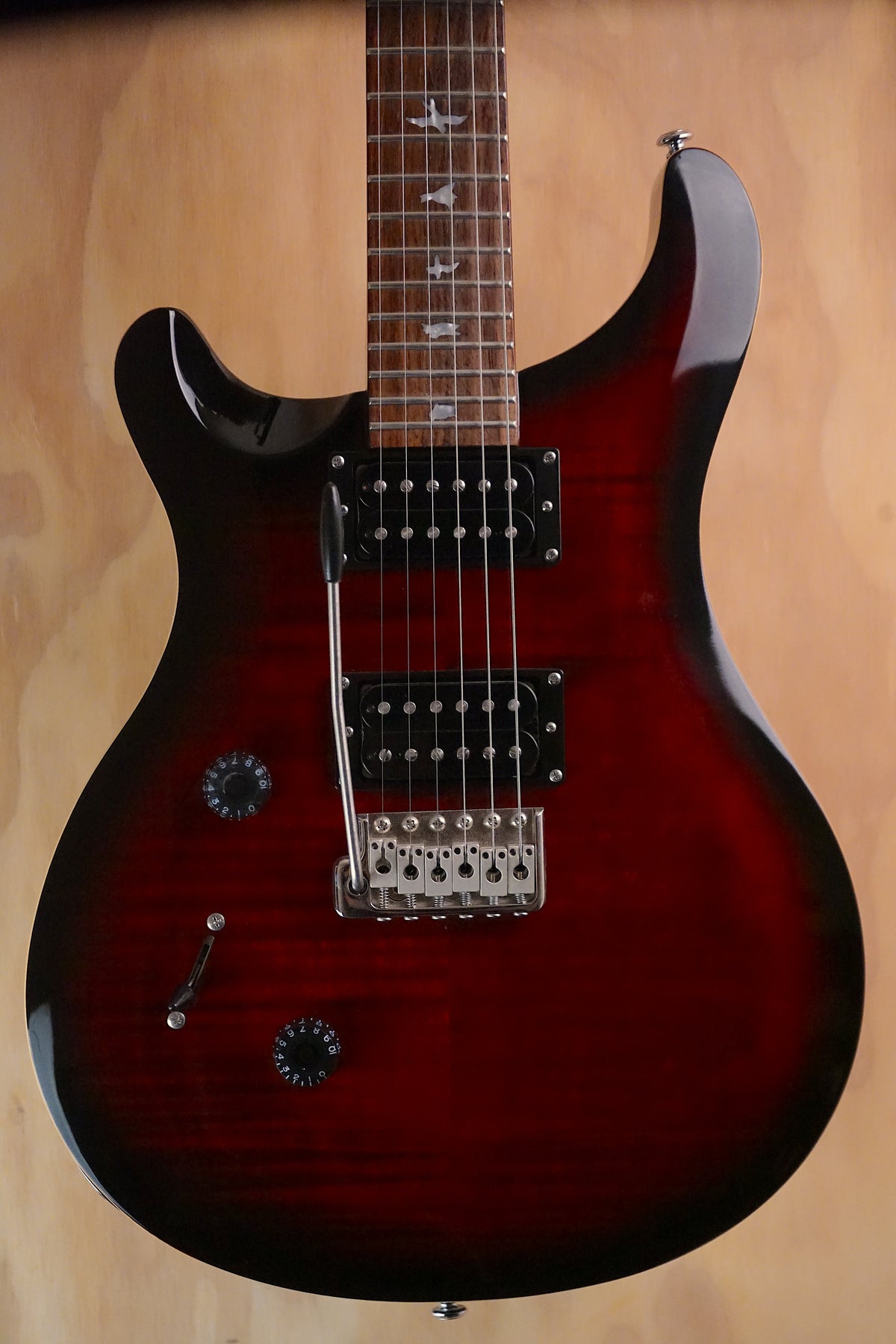 2018 PRS SE Custom 24 Left Handed Fire Red Burst, (Used)