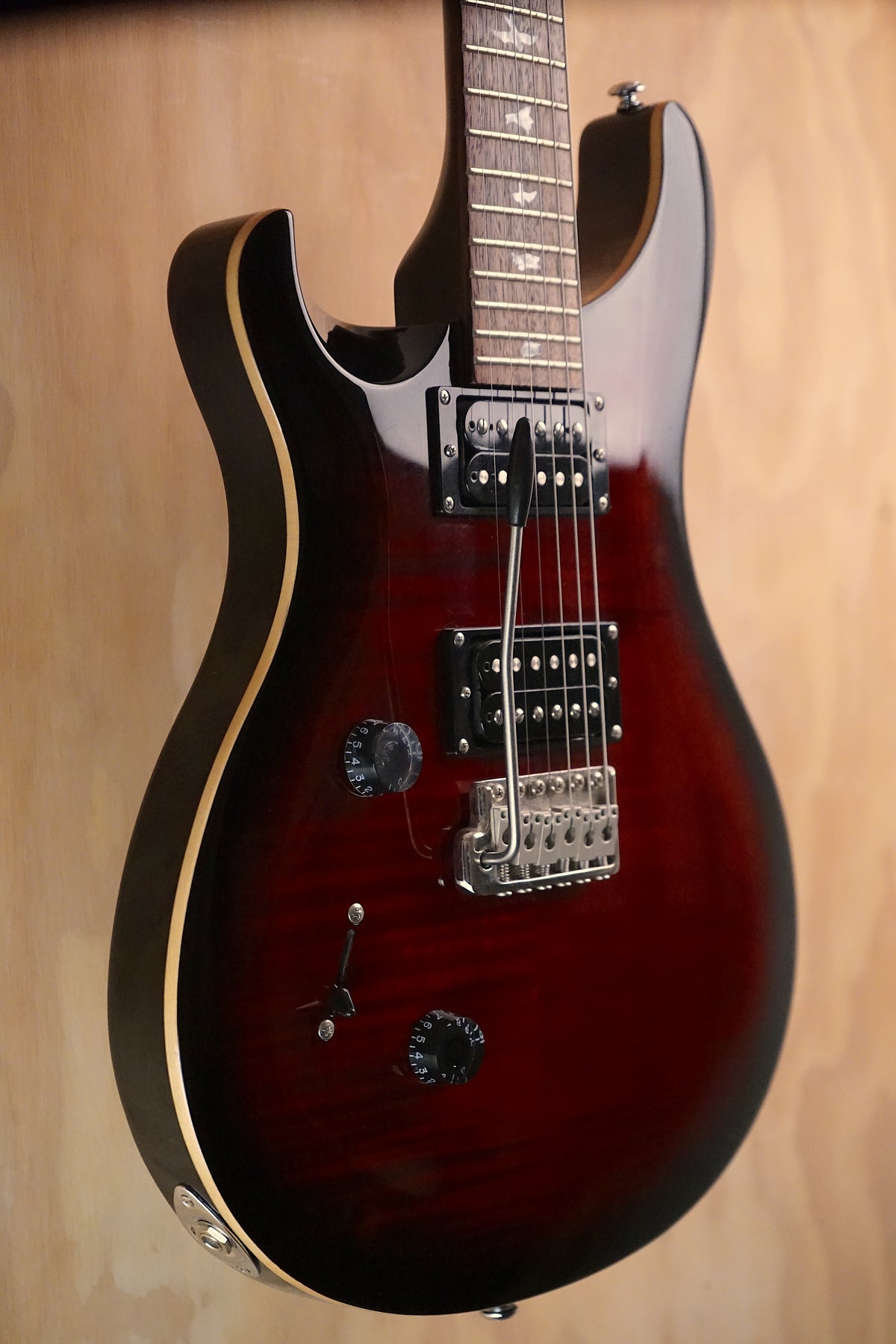 2018 PRS SE Custom 24 Left Handed Fire Red Burst, (Used)