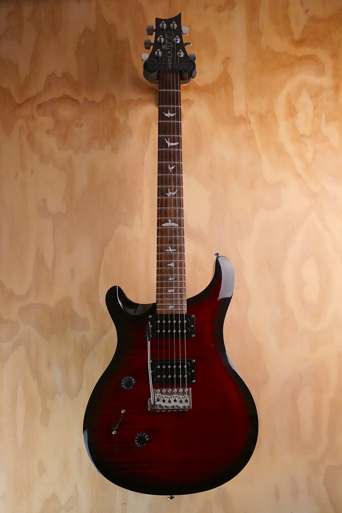 2018 PRS SE Custom 24 Left Handed Fire Red Burst, (Used)