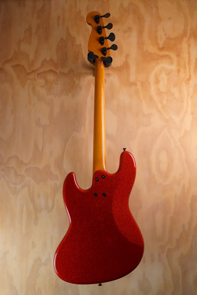Maruszczyk Elwood 4P Red Sparkle 32" Scale Bass Guitar, (Used, Comm) - Fair Deal Music
