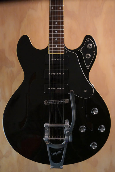 Yamaha SA503 TVL Troy Van Leeuwen Black Semi-Hollow Guitar, (Used, Comm)