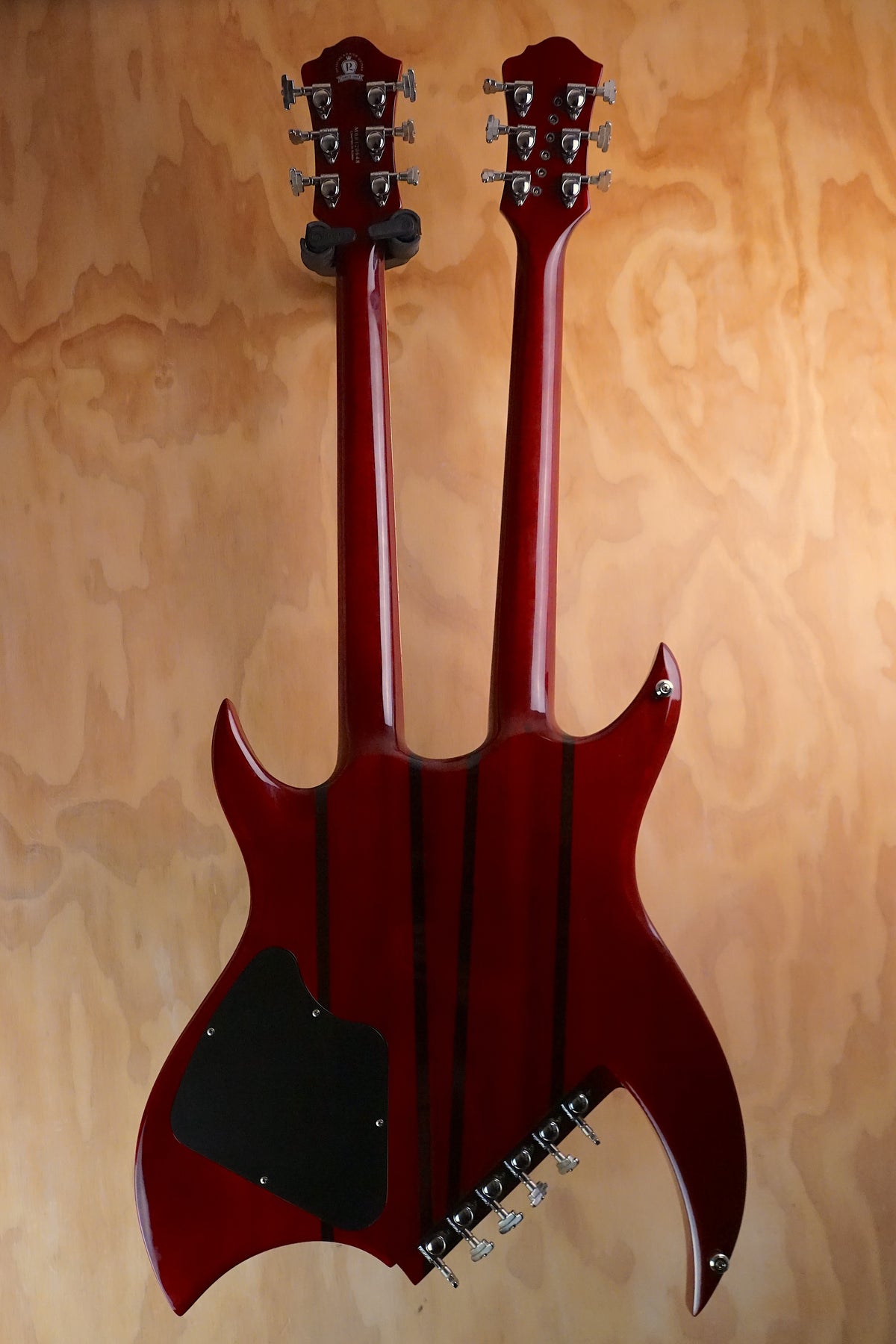B.C. Rich Rich Bich Doubleneck Trans Red, (Used, Comm) - Fair Deal Music
