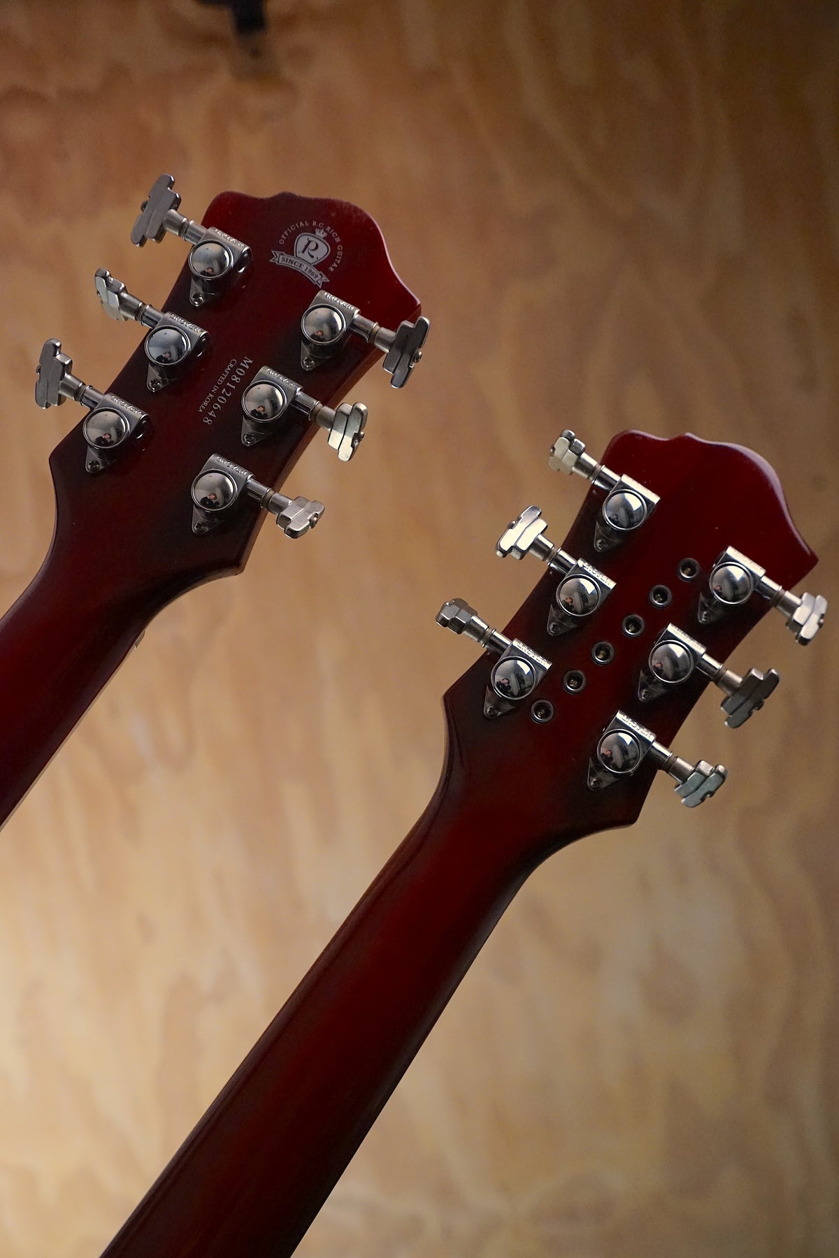 B.C. Rich Rich Bich Doubleneck Trans Red, (Used, Comm) - Fair Deal Music