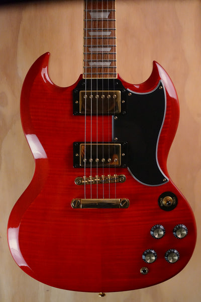 Epiphone Limited Edition G-400 Deluxe PRO Trans Red, (Used, Comm) - Fair Deal Music