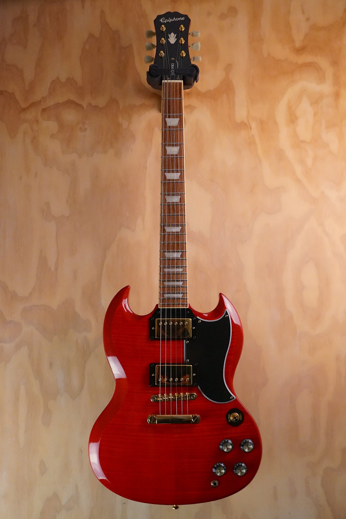 Epiphone Limited Edition G-400 Deluxe PRO Trans Red, (Used, Comm) - Fair Deal Music