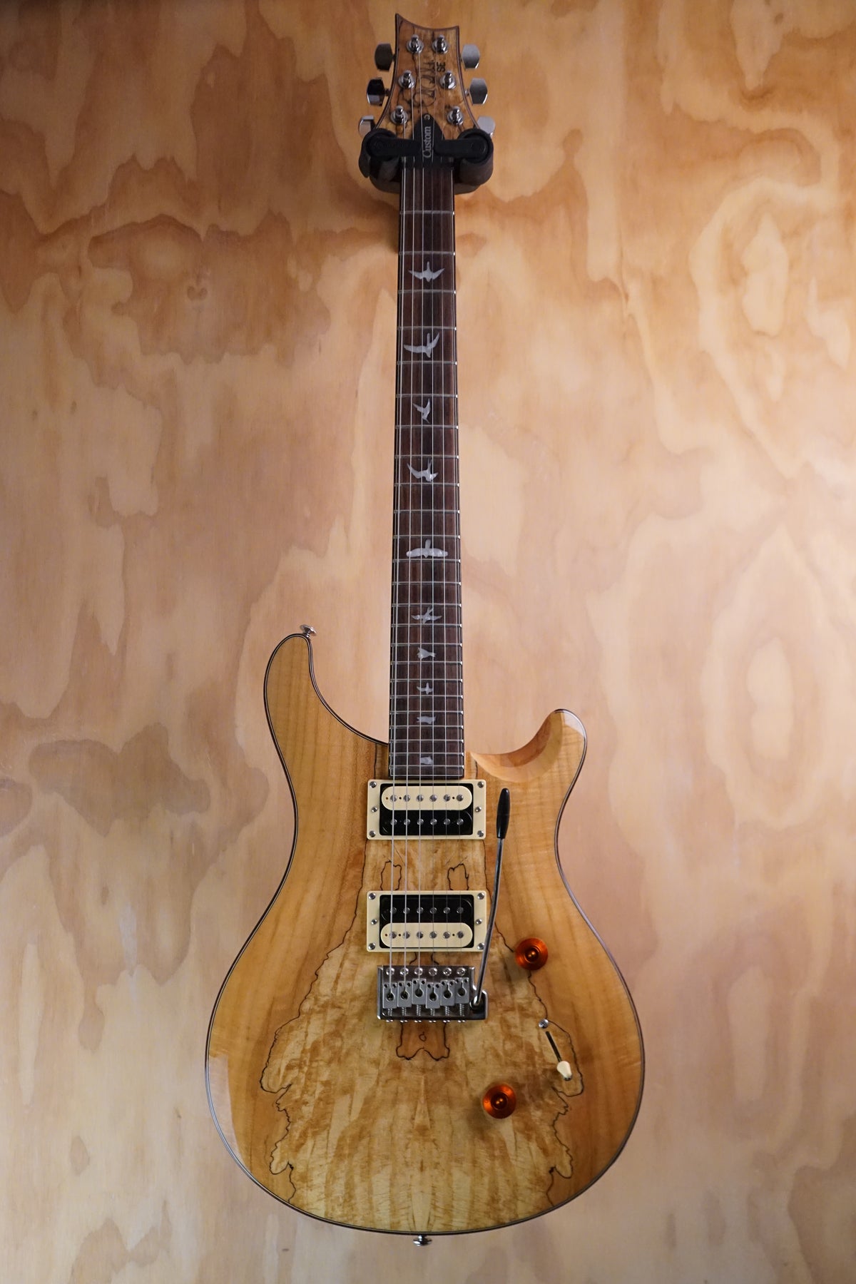 PRS SE Custom 24 Spalted Maple Electric Guitar, (Used, Comm)