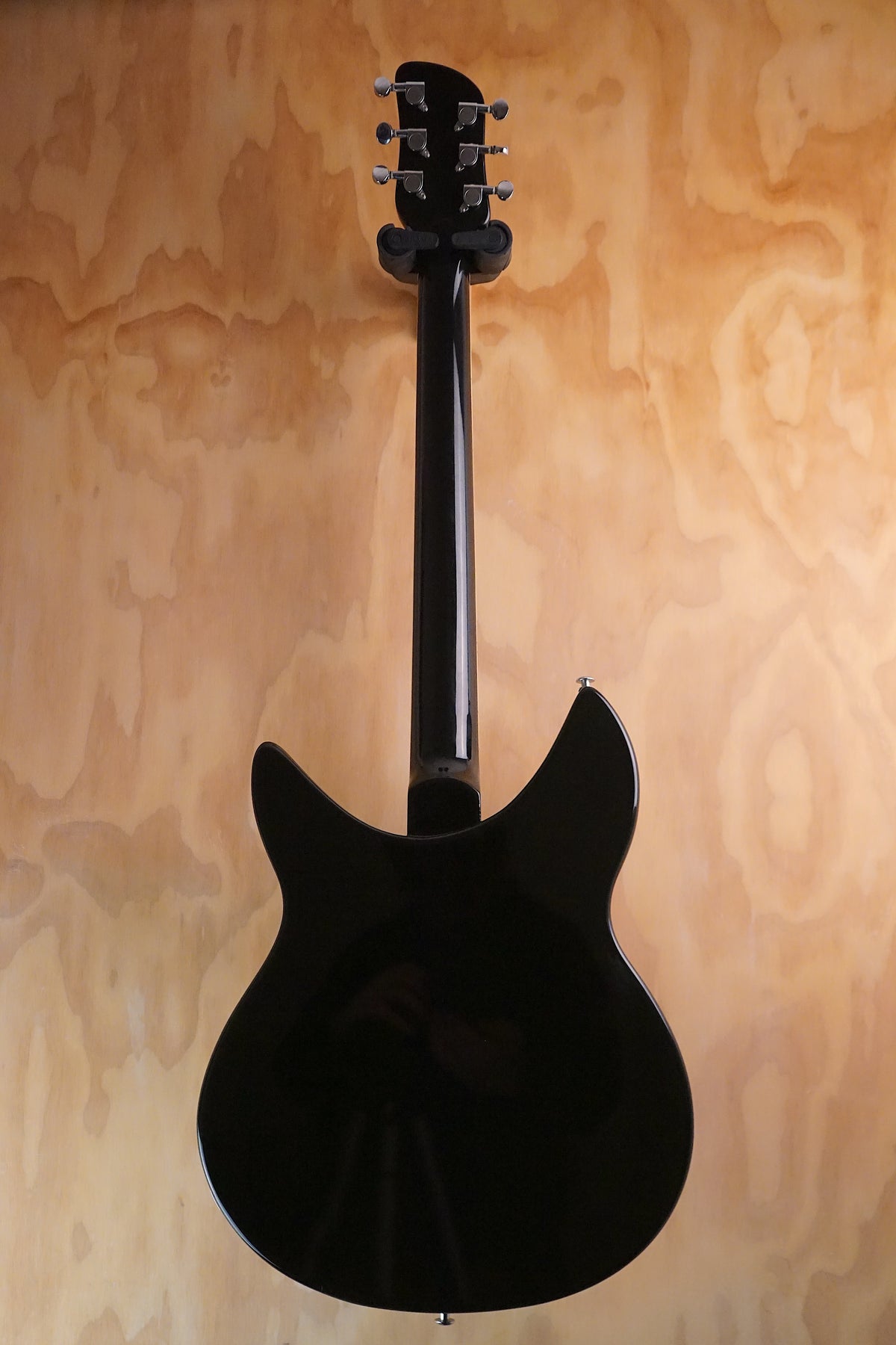 Rockinbetter 330-Style Black Semi-Hollow Guitar, (Used, Comm)