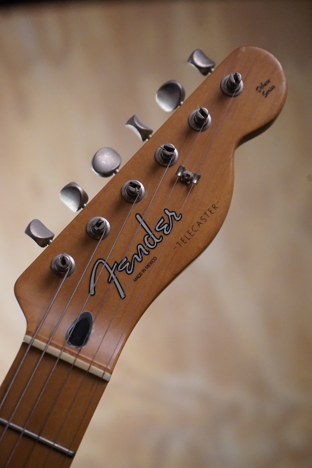 Fender Deluxe Nashville Telecaster White Electric Guitar, (Used)