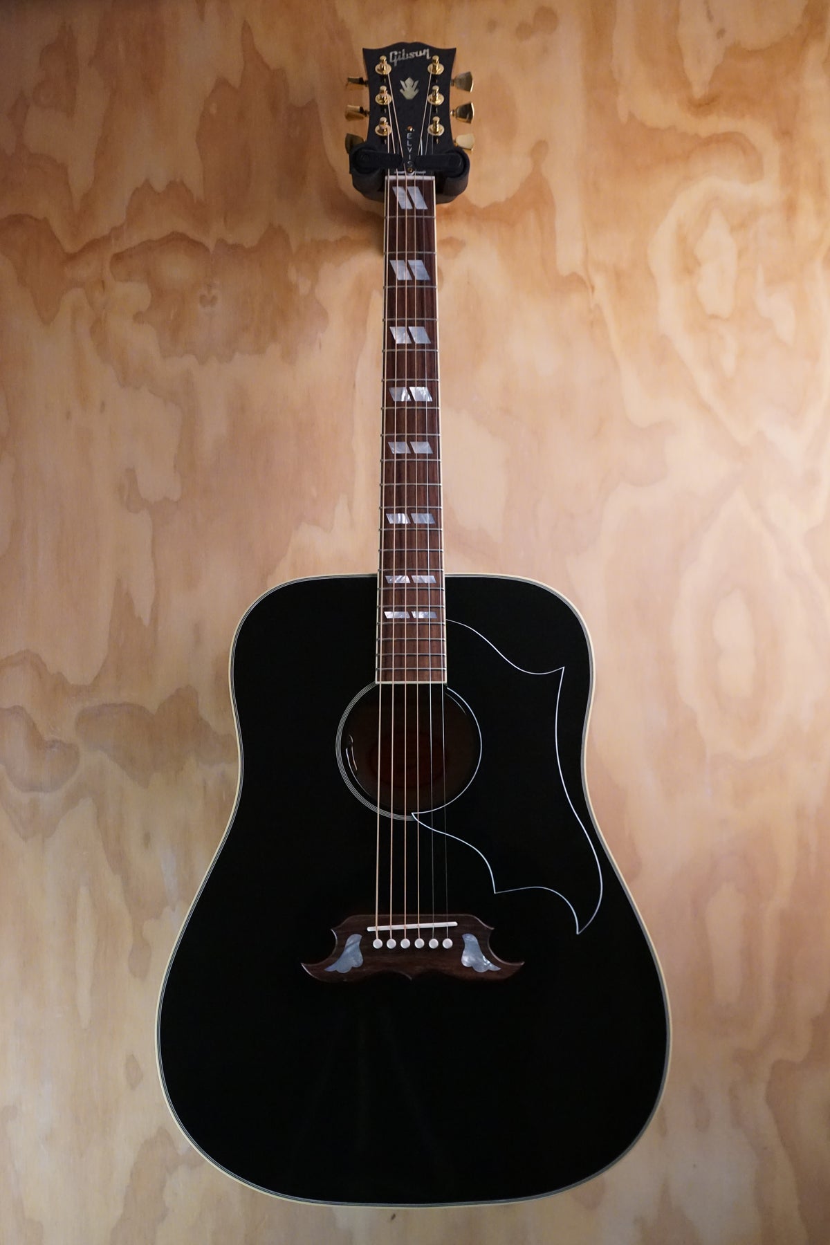 Gibson Custom Elvis Dove Ebony Electro Acoustic Guitar, (Used)