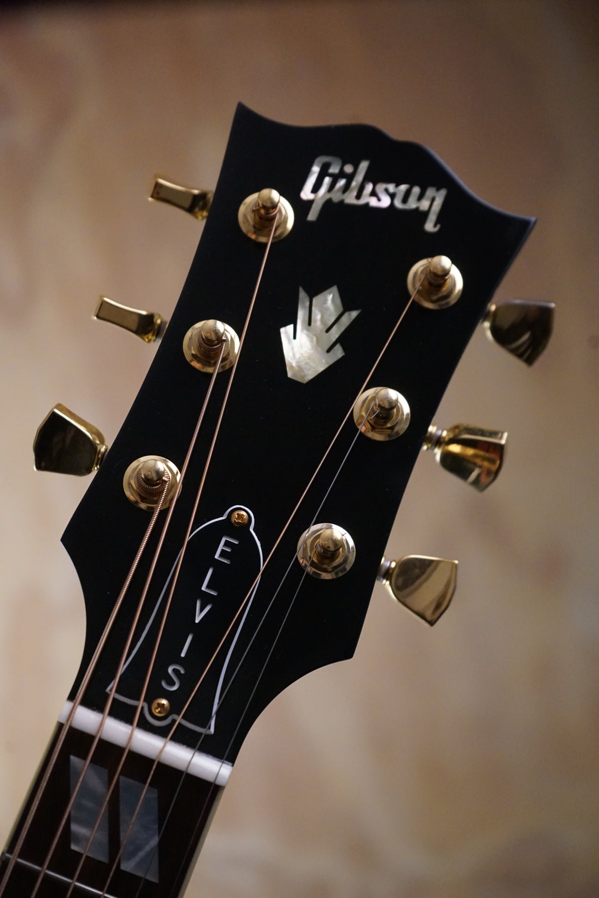 Gibson Custom Elvis Dove Ebony Electro Acoustic Guitar, (Used)