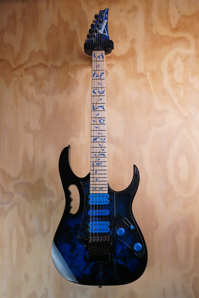 Ibanez JEM77P Blue Floral Pattern Steve Vai Signature Electric Guitar, (Used) - Fair Deal Music