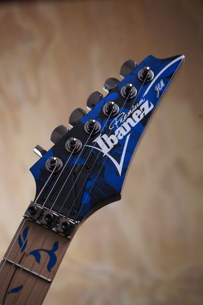 Ibanez JEM77P Blue Floral Pattern Steve Vai Signature Electric Guitar, (Used) - Fair Deal Music
