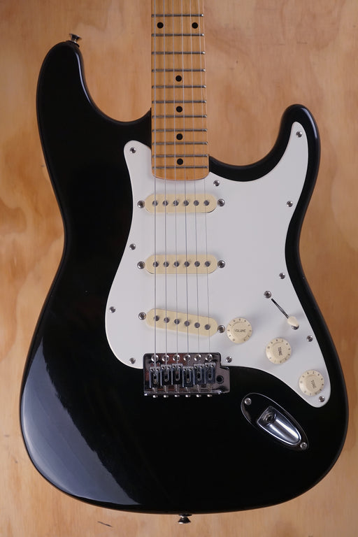 1992 Squier‑by‑Fender Stratocaster made in Korea in black, (Used) - Fair Deal Music
