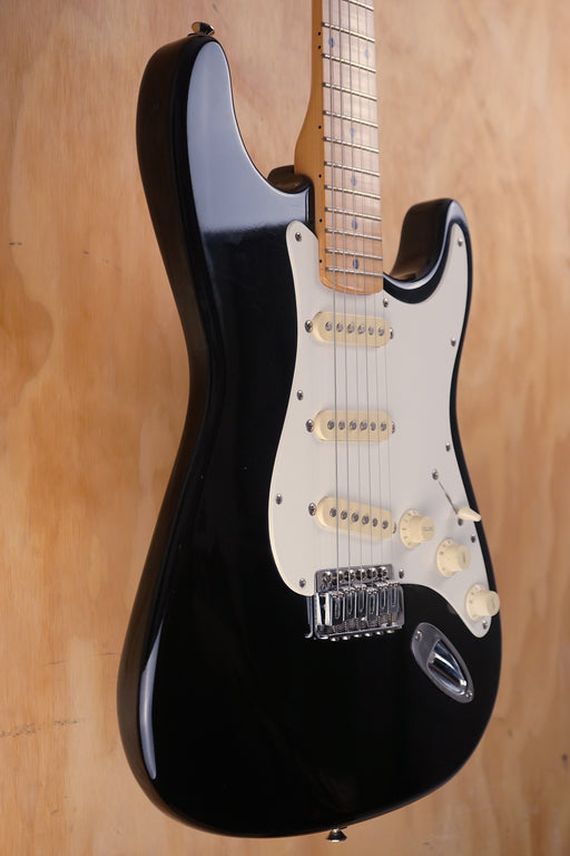 1992 Squier‑by‑Fender Stratocaster made in Korea in black, (Used) - Fair Deal Music