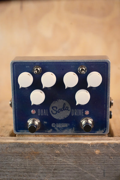 Raygun FX Dual Soda Drive+ Overdrive Distortion Pedal, (Used)