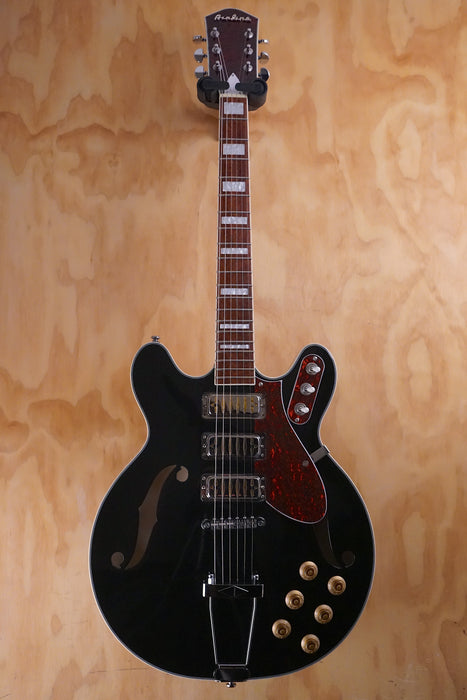 Airline Guitars H77 in Black, (Used) - Fair Deal Music