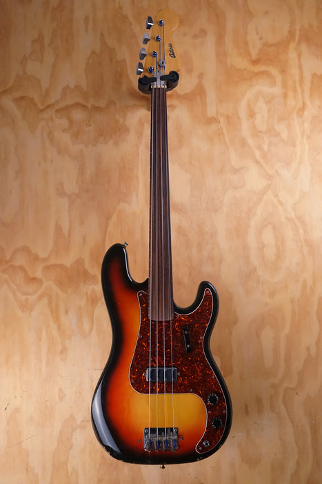 Antoria Fretless P Bass 70’s Sunburst, (Used)
