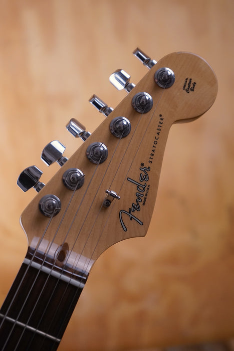 Fender FSR American Standard Rustic Ash Stratocaster in Olympic White, (Used)