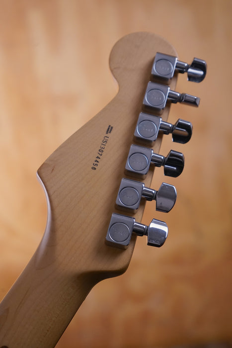 Fender FSR American Standard Rustic Ash Stratocaster in Olympic White, (Used)