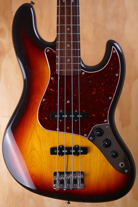 1982 Fender ’62 JV Series Jazz Bass in sunburst, (Used) - Fair Deal Music