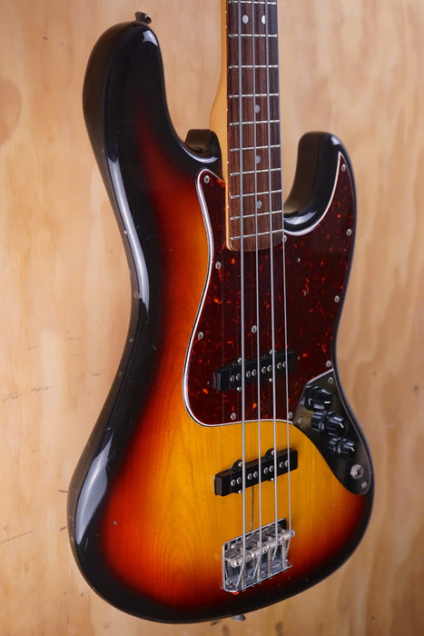 1982 Fender ’62 JV Series Jazz Bass in sunburst, (Used) - Fair Deal Music