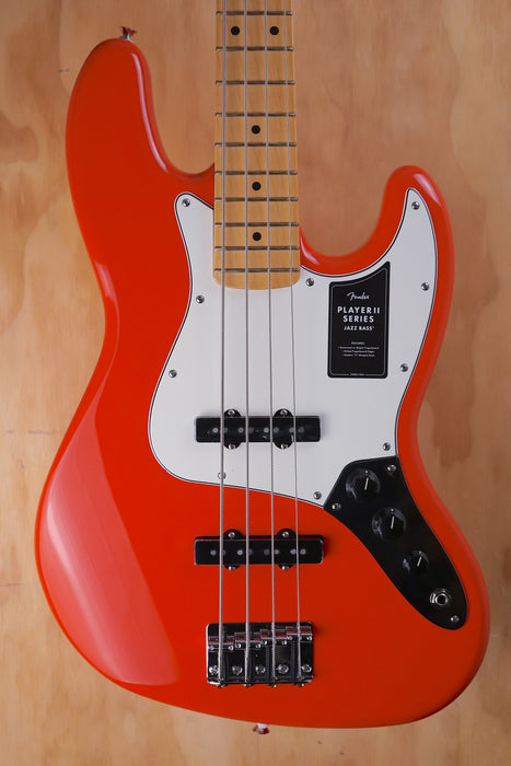Fender Player II Jazz Bass in Coral Red, Open Box