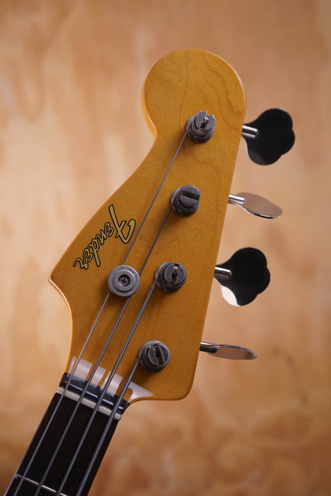 Fender JB-62 MIJ Jazz Bass in Olympic White left-handed, (Used)
