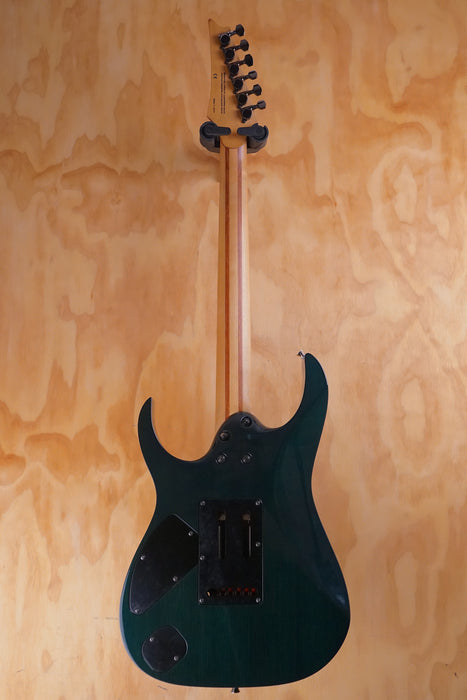 Ibanez J.Custom RG8570 in Transparent Turquoise, (Used)