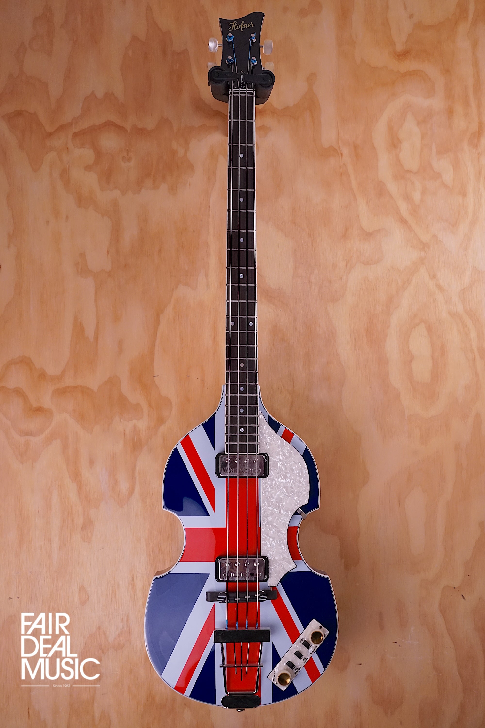 2012 Höfner Contemporary Series Violin Bass Diamond Jubilee Union Jack edition, USED - Fair Deal Music