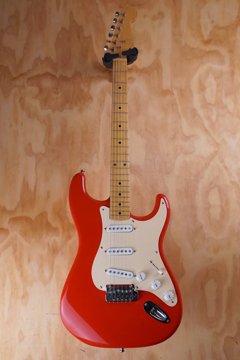 Johnson Strat in Fiesta Red, (Used, Comm) - Fair Deal Music