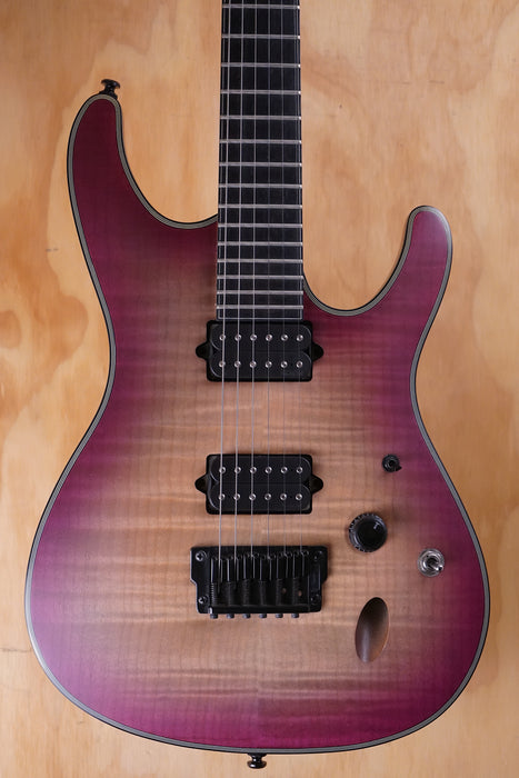 Ibanez SIX6FDFM Iron Label in Purple Space Burst, (Used)