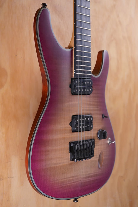 Ibanez SIX6FDFM Iron Label in Purple Space Burst, (Used)