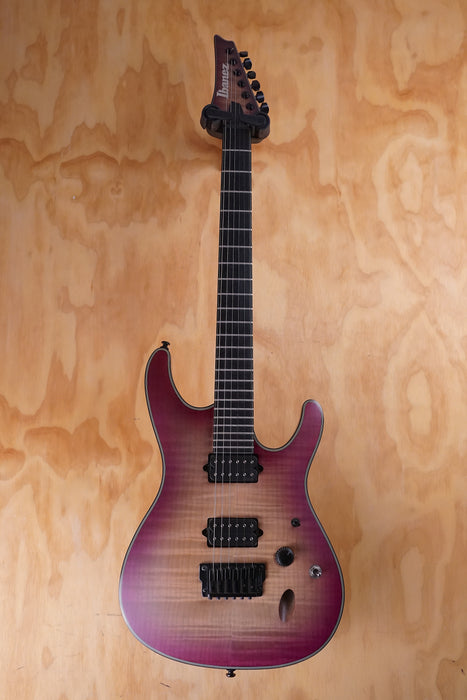 Ibanez SIX6FDFM Iron Label in Purple Space Burst, (Used)