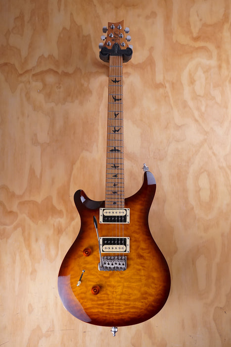 PRS SE Custom 24 Ltd Edition in Tobacco Sunburst Quilt Roasted Left‑Handed, (Nearly New) - Fair Deal Music