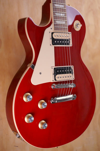 2019 Gibson Les Paul Classic in Wine Red Left-Handed Electric Guitar, (Nearly New) - Fair Deal Music