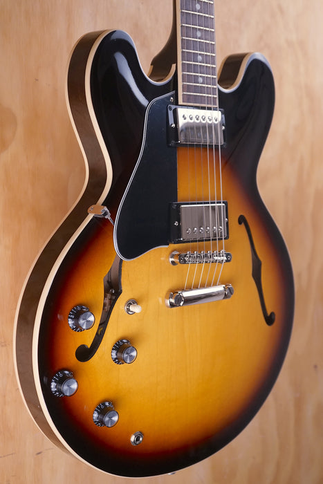 2022 Gibson ES-335 in Sunburst Left-Handed, (Nearly New) - Fair Deal Music