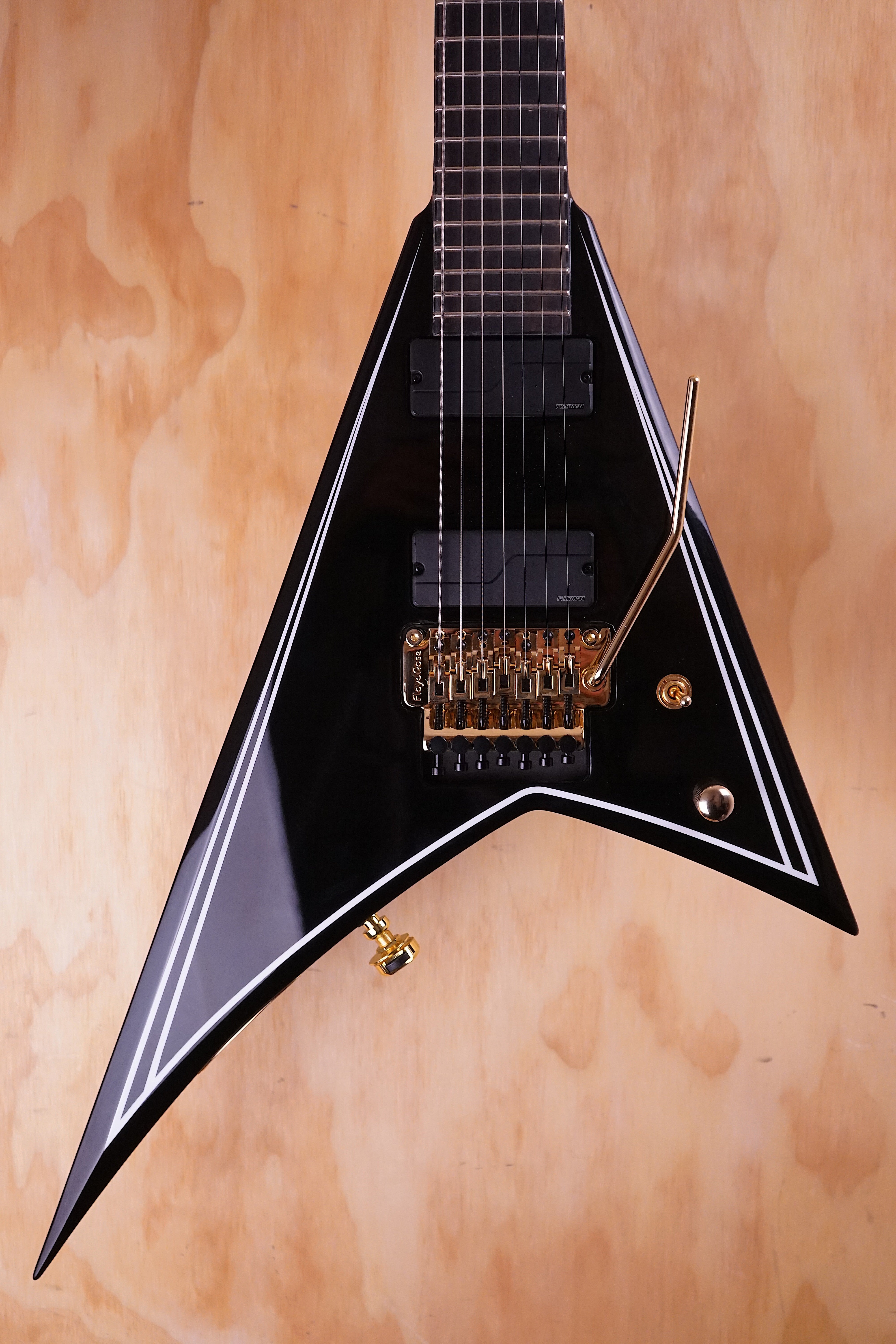 Jackson Pro Series Signature Mark Heylmun Rhoads RR24-7 Ebony Lux, Ex-Display - Fair Deal Music